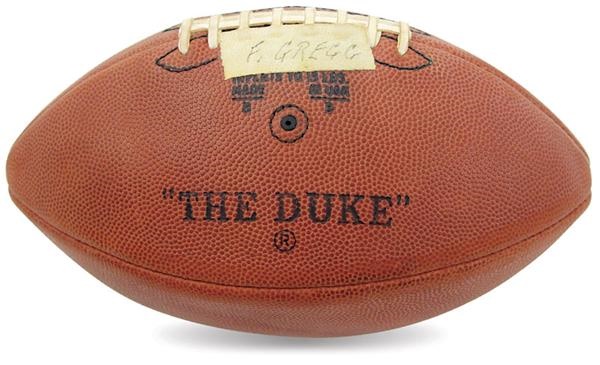 Football - 1960’s Forrest Gregg Autographed Packers Game Ball