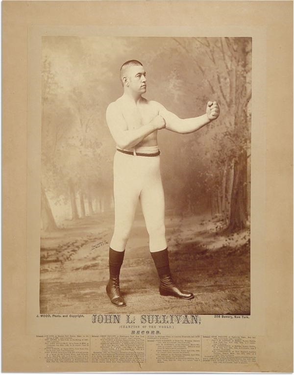 John L. Sullivan - John L. Sullivan Mammouth Cabinet Photo (15x19”)