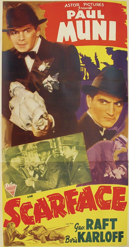 Hollywood - 1938 <i>Scarface</i> Three-Sheet Movie Poster (41x79”)