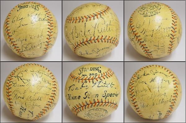 1934 New York Yankees Team Signed Baseball