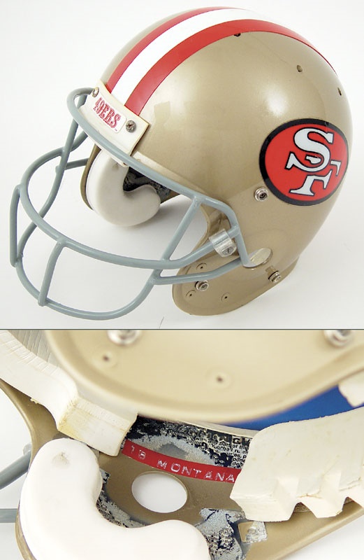 Football - Circa 1990 Joe Montana Game Worn Helmet