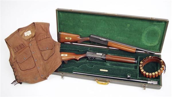 - Clark Gable’s Shotguns with Leather Shooting Vest