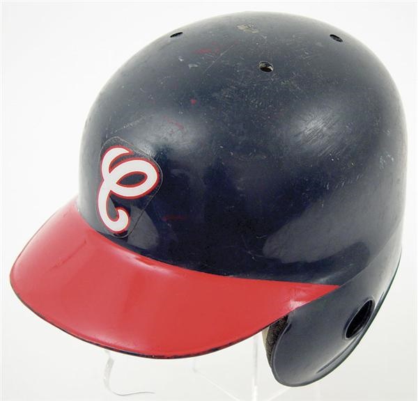 - Circa 1990 Carlton Fisk Game Worn Batting Helmet