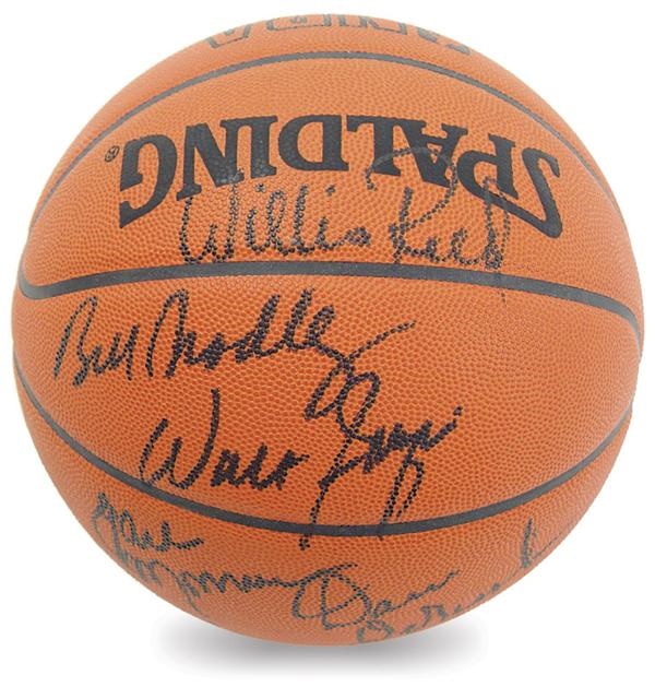 1973 New York Knicks Team Signed Basketball