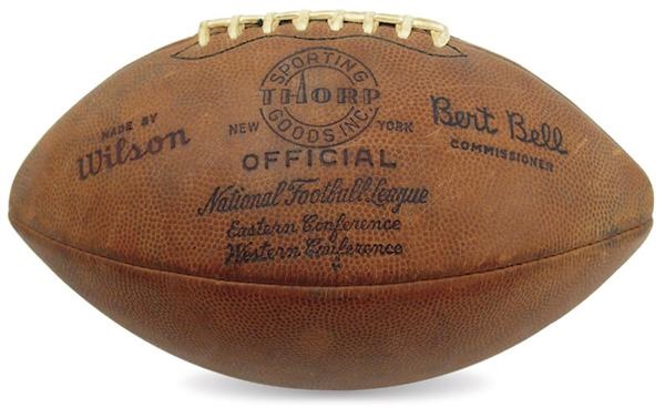 Ray Berry Collection - Raymond Berry Caught Touchdown Football From The Greatest Game Ever Played (1958)