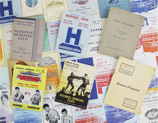 1930s-70s World Champions 30-Year Boxing Program Collection (500+)