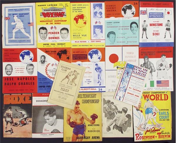 Muhammad Ali & Boxing - Rare World Champion Title Program Collection (35)