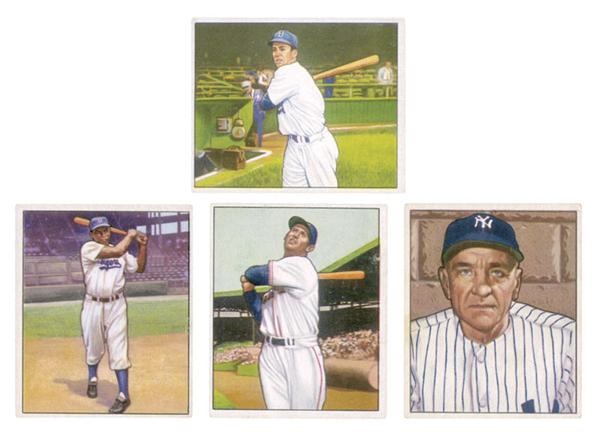 Baseball and Trading Cards - 1950 Bowman Baseball Near Set