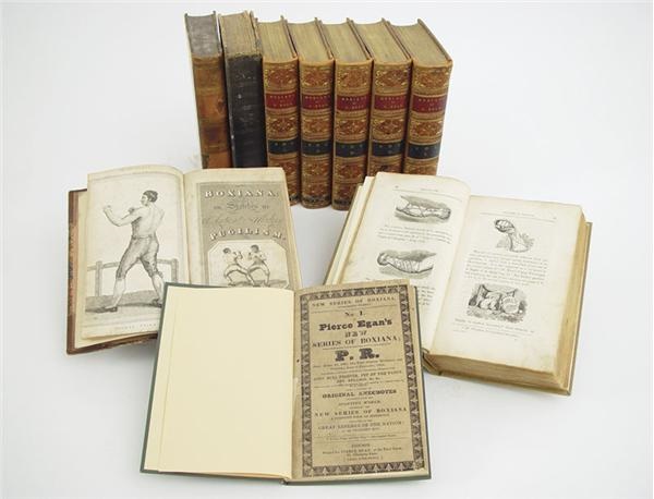 Boxing Books - 1800’s <i>Boxiana, or Sketches of Ancient and Modern Pugilism</i> Volumes by Pierce Egan (10)
