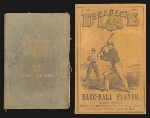 19th Century Baseball - 1859 Baseball Player's Pocket Companion & 1867 Beadles Guide
