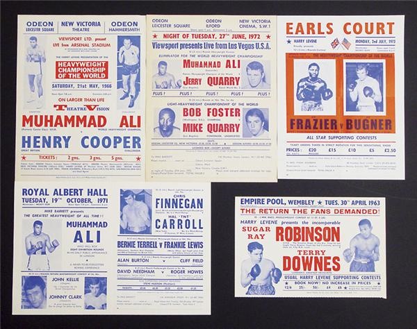 Amazing Boxing Handbill Collection (270)