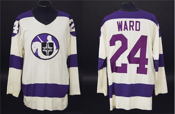 Hockey Sweaters - 1975-76 Cleveland Crusaders Ron Ward Game Worn Jersey