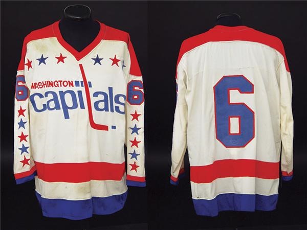 Hockey Sweaters - Late 1970’s Game Worn Washington Capitals Gord Smith Jersey
