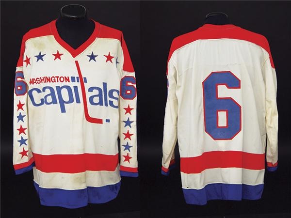 Late 1970’s Game Worn Washington Capitals Gord Smith Jersey