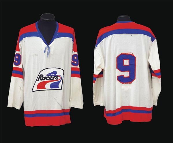 Hockey Sweaters - 1970’s Indy Racers Game Worn #9 Jersey