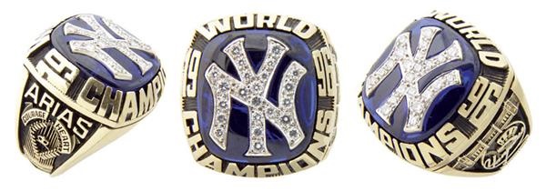 NY Yankees, Giants & Mets - 1996 New York Yankees World Series Ring