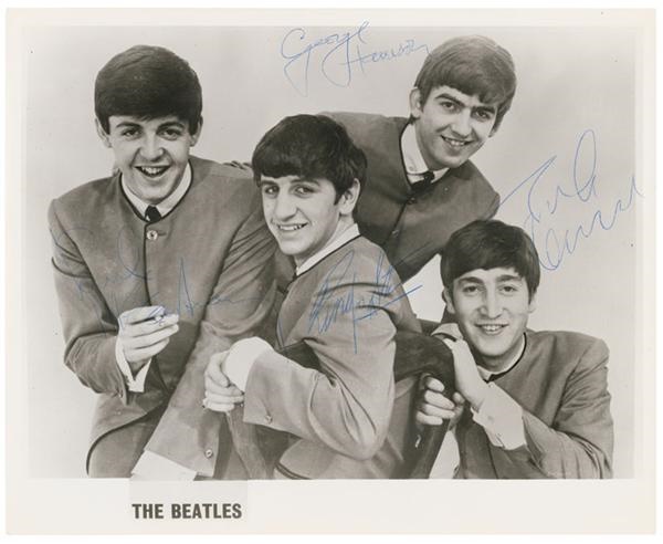 The Beatles - The Beatles Signed Dezo Hoffman Photograph (8x10")