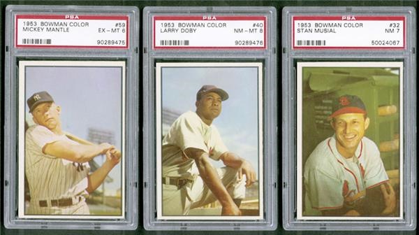 Baseball and Trading Cards - 1953 Bowman Color Baseball Collection (74)