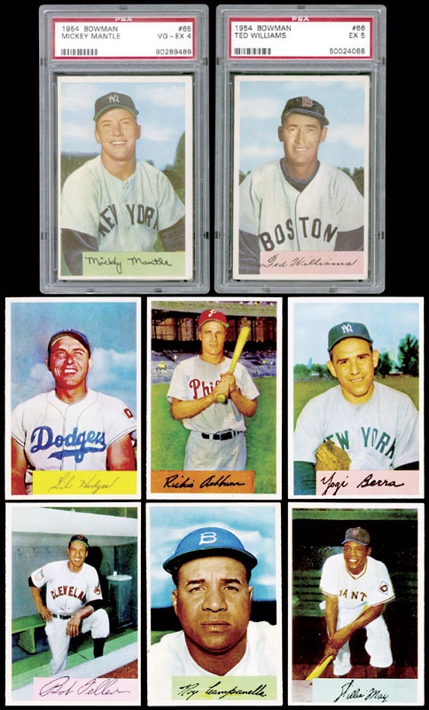 Baseball and Trading Cards - 1954 Bowman Baseball partial set (170/224)