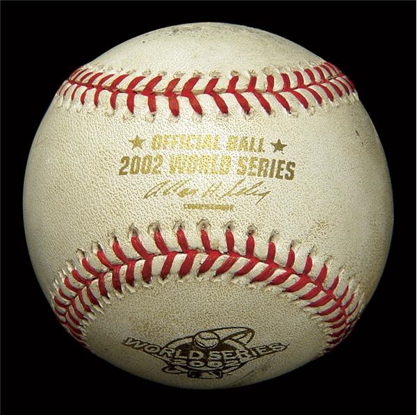 Barry Bonds - Barry Bonds First World Series Home Run Baseball