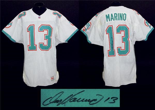 Football - 1991 Dan Marino Autographed Game Worn Jersey