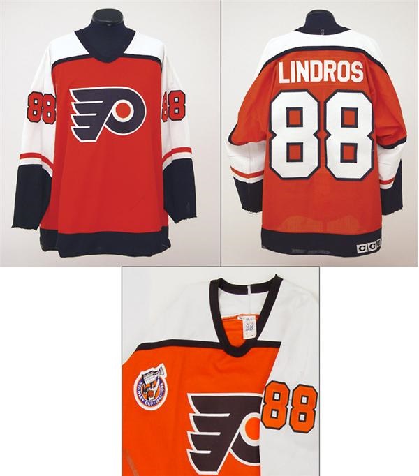 1993 Eric Lindros Game Worn Rookie Jersey
