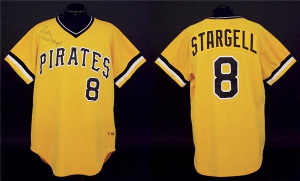 Clemente and Pittsburgh Pirates - 1982 Willie Stargell Autographed Game Worn Jersey
