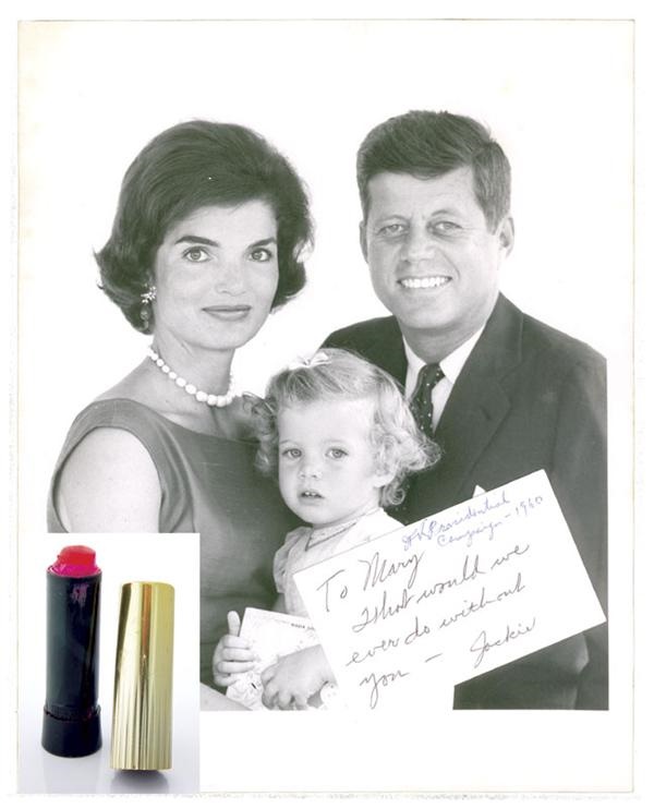Historical - Jacqueline Kennedy Photo and Lipstick