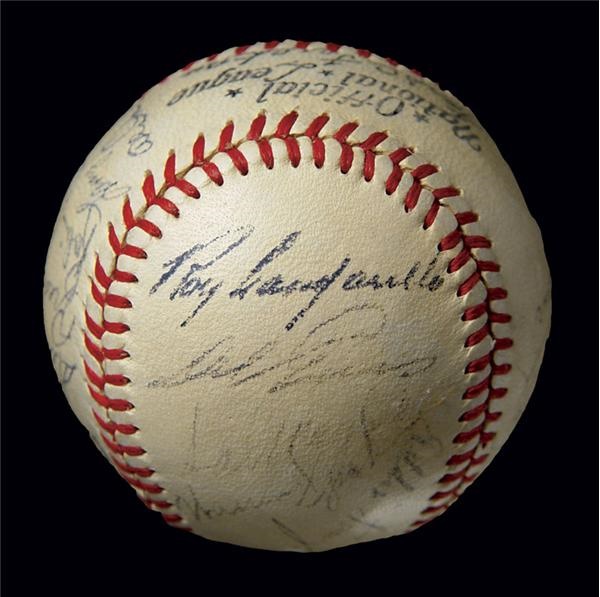 Autographed Baseballs - 1951 National League All Stars Signed Baseball