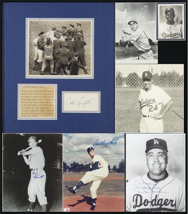 Brooklyn Dodgers Signed Photograph Collection (7)