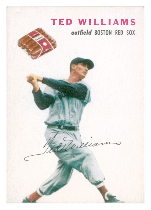 Baseball and Trading Cards - 1954 Wilson Franks Ted Williams