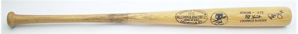 - 1976 Robin Yount Autographed Game Used Bat (34.75")