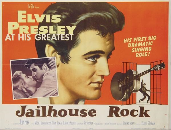 Elvis Presley - Jailhouse Rock Half-Sheet Film Poster