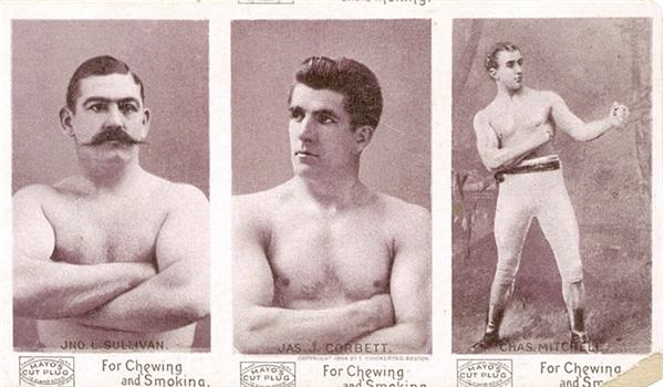 Boxing Cards - Mayo’s Cut Plug Boxing Three-Card Proof Strip w/ Sullivan