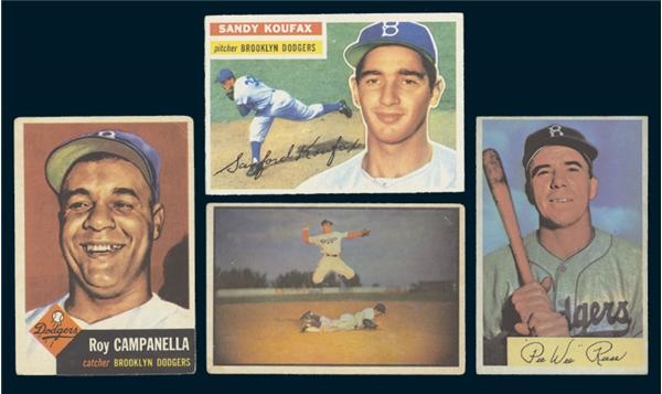 Baseball and Trading Cards - 1951-1966 Dodgers Card Collection (107)