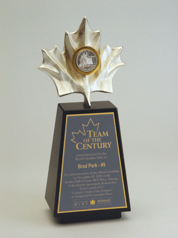 Brad Park Collection - 1972 Team Canada "Team of the Century" Trophy (13" tall)