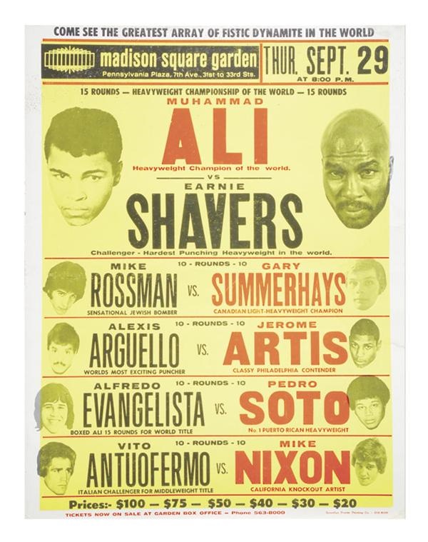 Muhammad Ali - Earnie Shavers Site Poster (23.5x29.5")