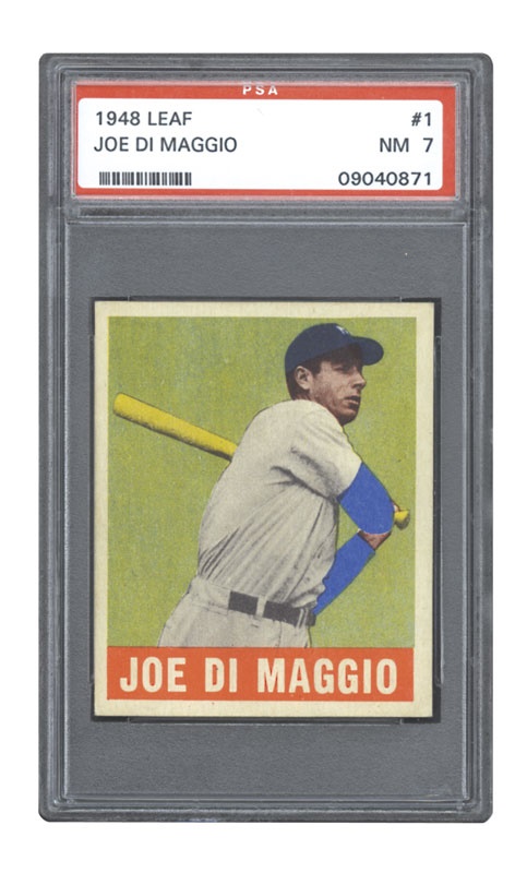 Baseball and Trading Cards - 1948 Leaf Joe DiMaggio PSA 7