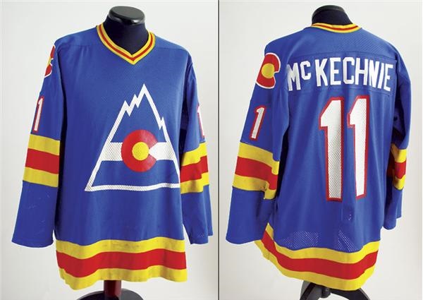 Hockey Sweaters - 1979-80 Walt McKechnie Colorado Rockies Game Worn Jersey