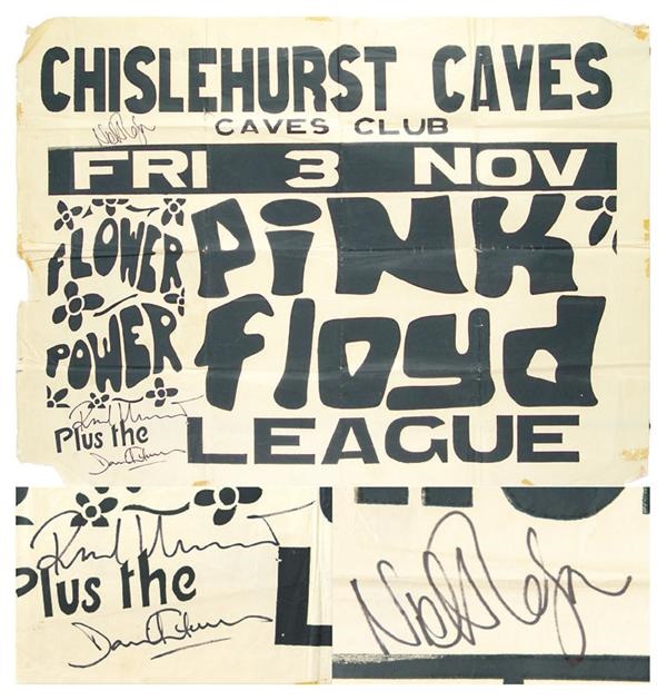 Posters and Handbills - 1967 Pink Floyd Signed Poster