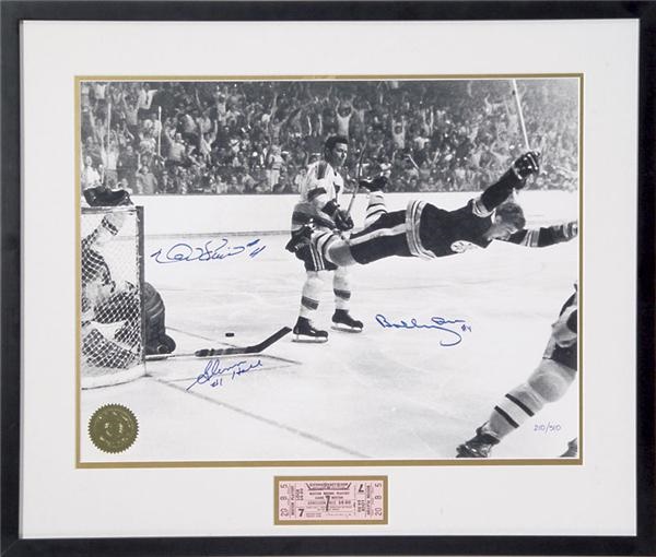 Fred Stanfield Collection - "The Goal" Signed Photo. (16x20")