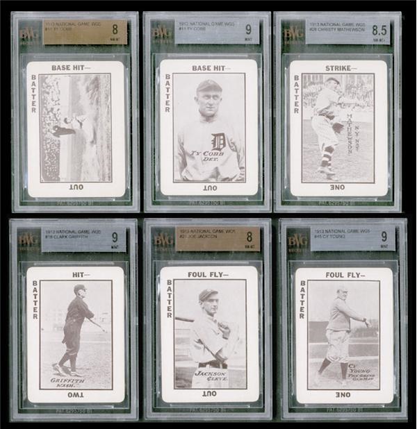 Baseball and Trading Cards - 1913 National Game Complete Set BVG Graded