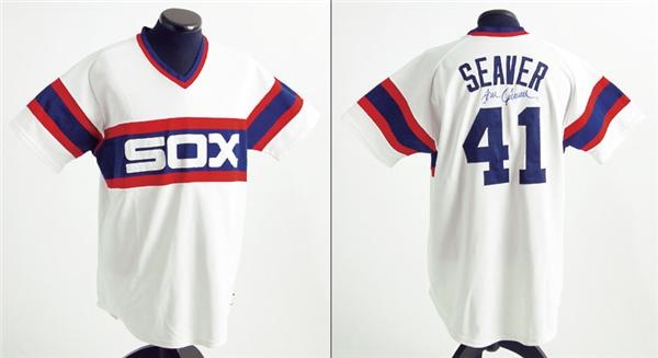 Baseball Jerseys - 1984 Tom Seaver Autographed Game Worn Jersey