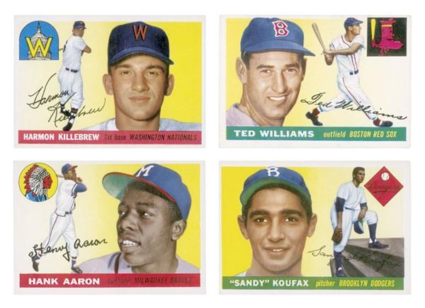 Baseball and Trading Cards - 1955 Topps Baseball Near Set
