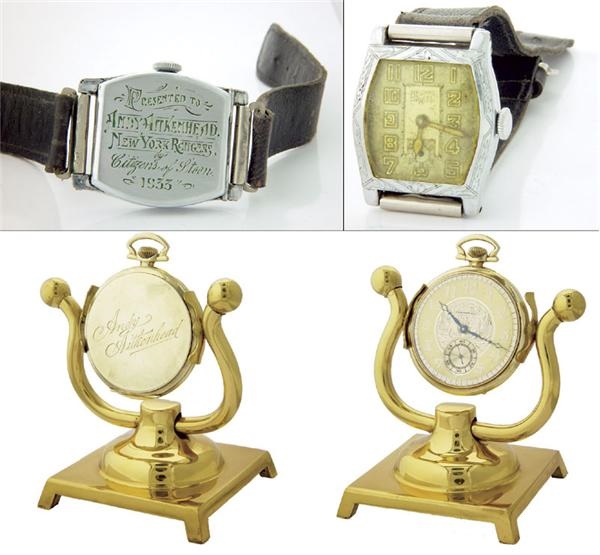 Andy Aitkenhead Collection - 1932 New York Rangers Presentation Watches (2)