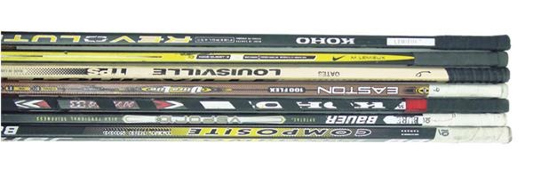 - High Scorers Autographed Game Used Stick Collection (12)