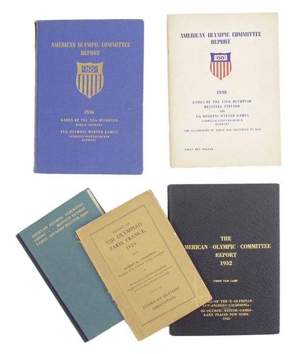 1980 Miracle on Ice & Olympics - 1920-1960 Collection of Official Olympic Reports (15)