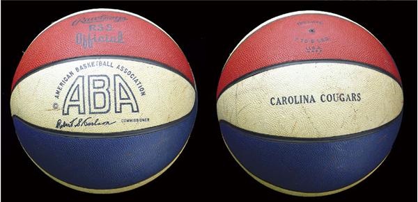 Basketball - Carolina Cougars ABA Game Used Basketball