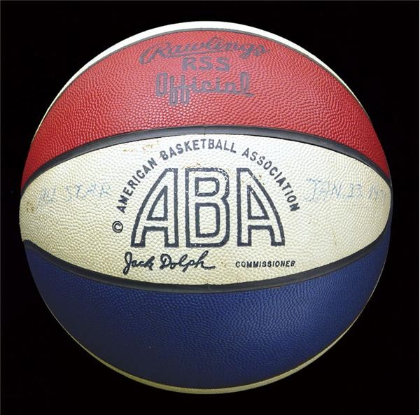 1971 ABA All Star Game Used Basketball