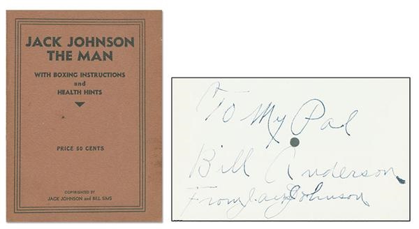 - <i>Jack Johnson The Man </i>Signed Book